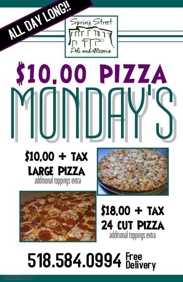 Happy Monday!! Make your... - Spring Street Deli And Pizzeria | Facebook