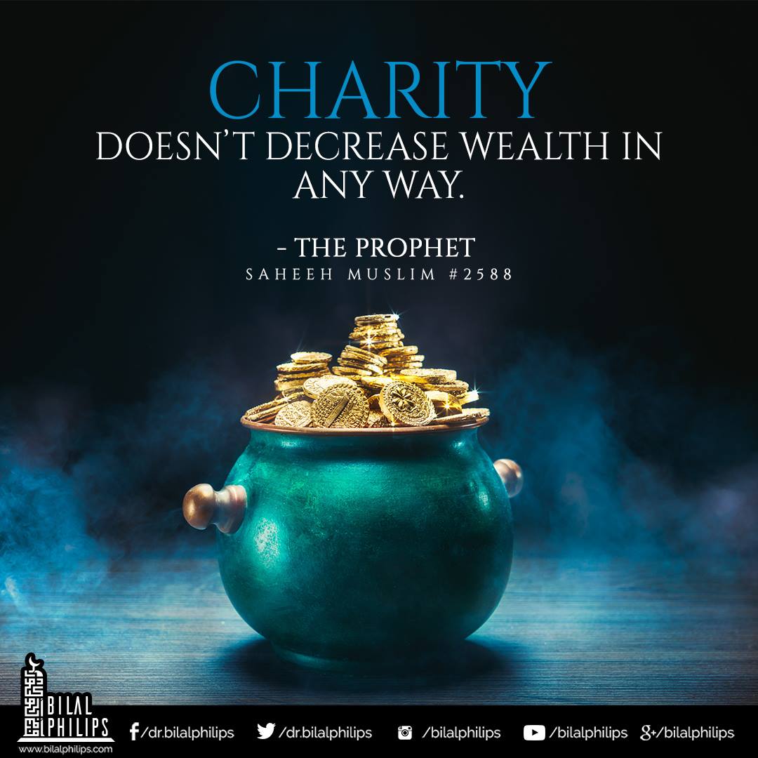 Dr. Bilal Philips - Charity doesn't decrease wealth in any way- Prophet ...