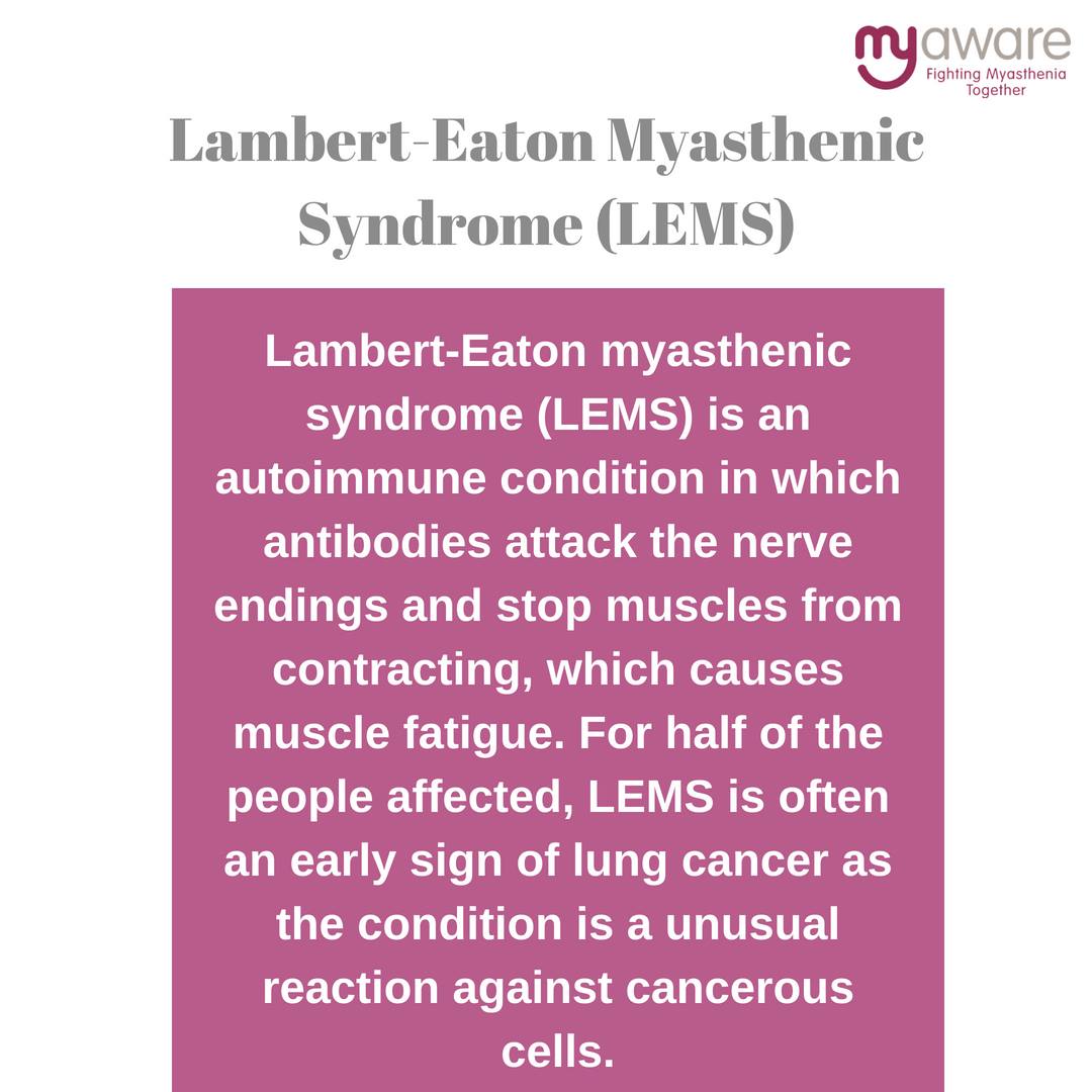 To find out about... - Myaware Fighting Myasthenia Together