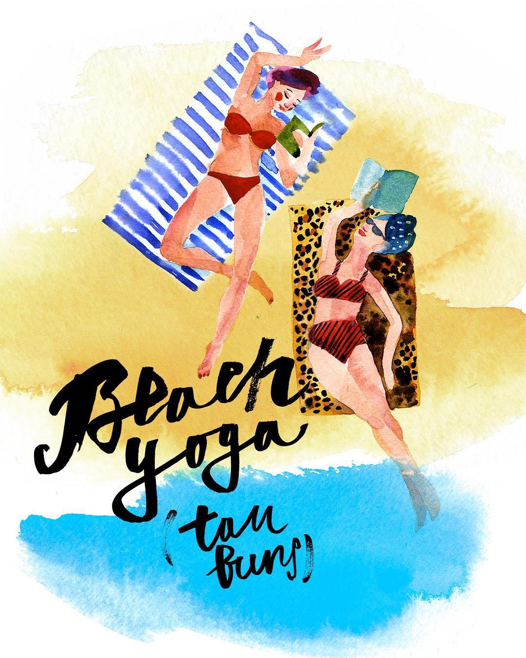 Endlich Sommer Illustration Maria Ruban Carolineseidler Com