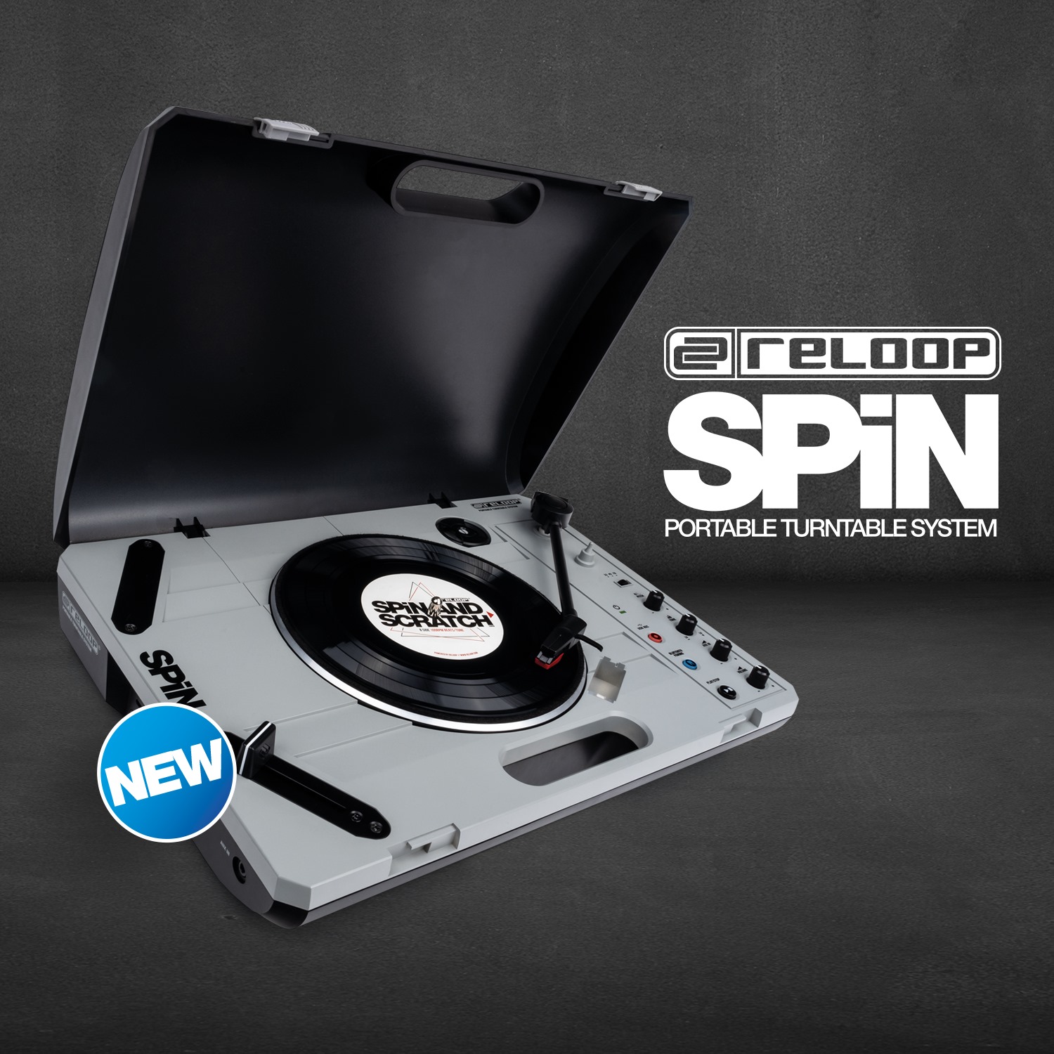 Fully portable turntables + DJ mixer based on the cult classic