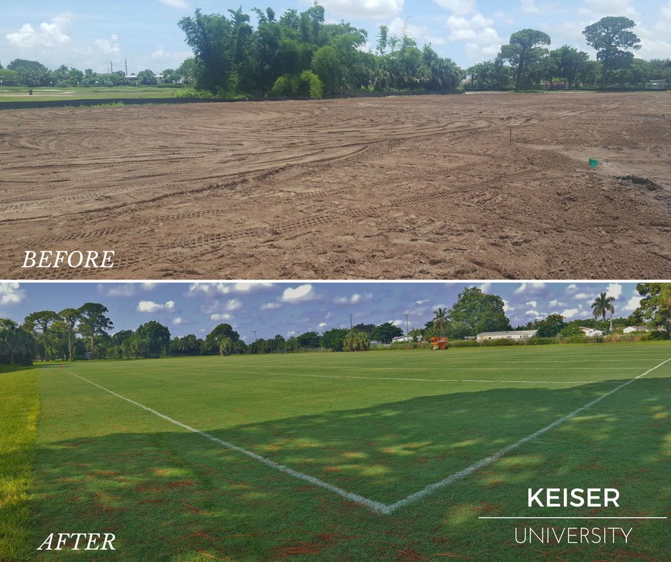 SCG Fields, LLC - Before and after at Keiser University's...