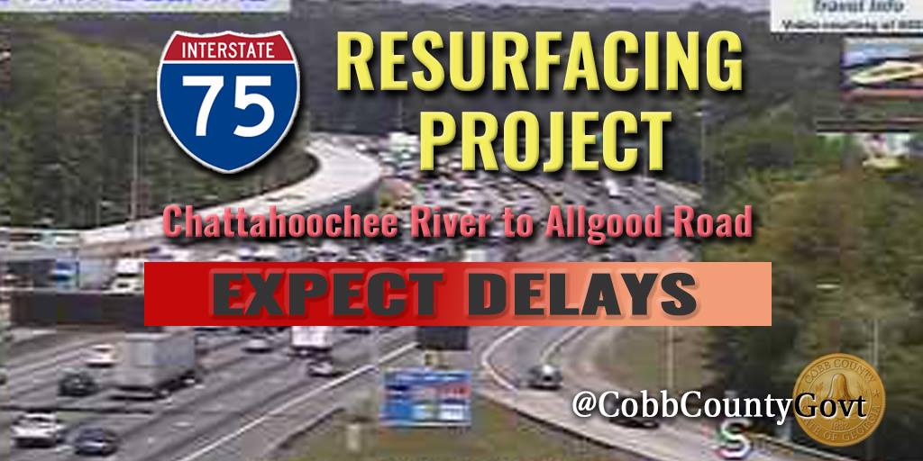 GDOT will close the I-75 Express Lanes in Cobb this wknd as part