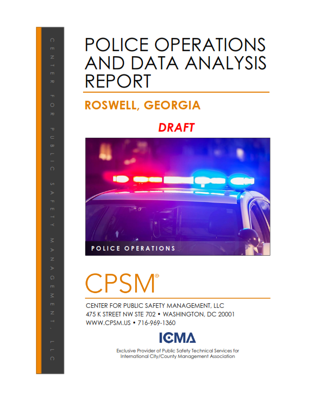 Roswell Police Department - ROSWELL PD ASSESSMENT DRAFT NOW AVAILABLE ...