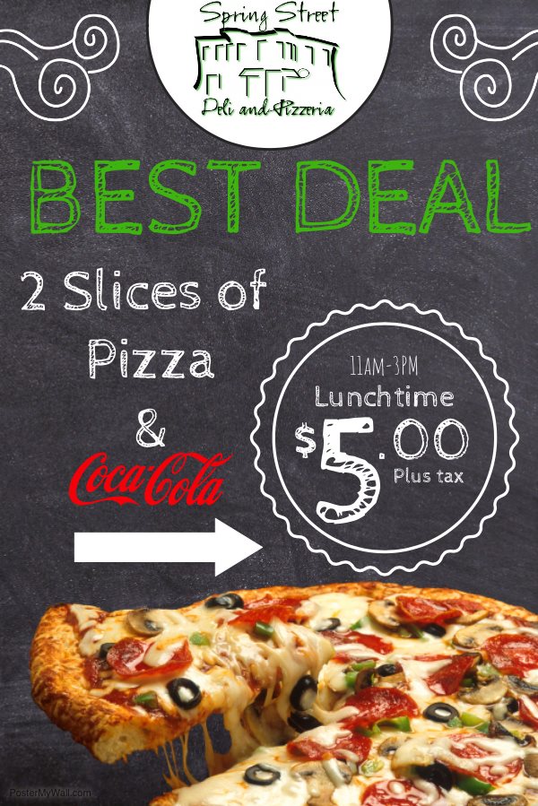 Happy Friday!! New Pizza... - Spring Street Deli And Pizzeria | Facebook