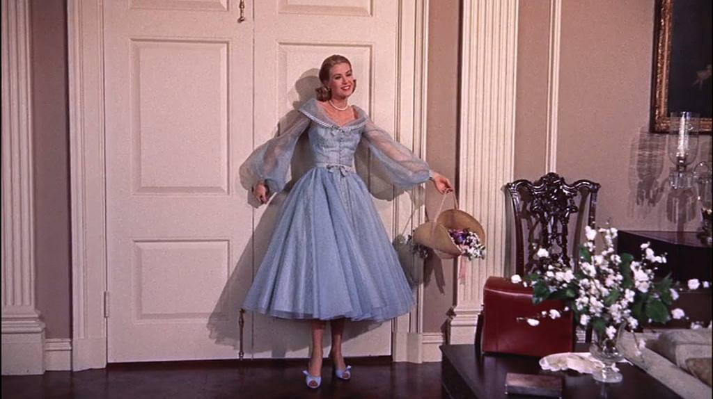 high society blue dress Grace Kelly in one of the dresses worn in the film 