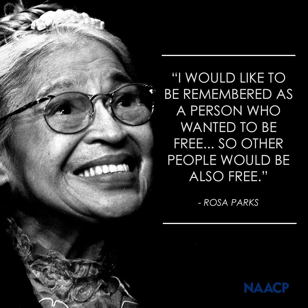 NAACP - Today we honor Rosa Parks on what would have been her 106th ...