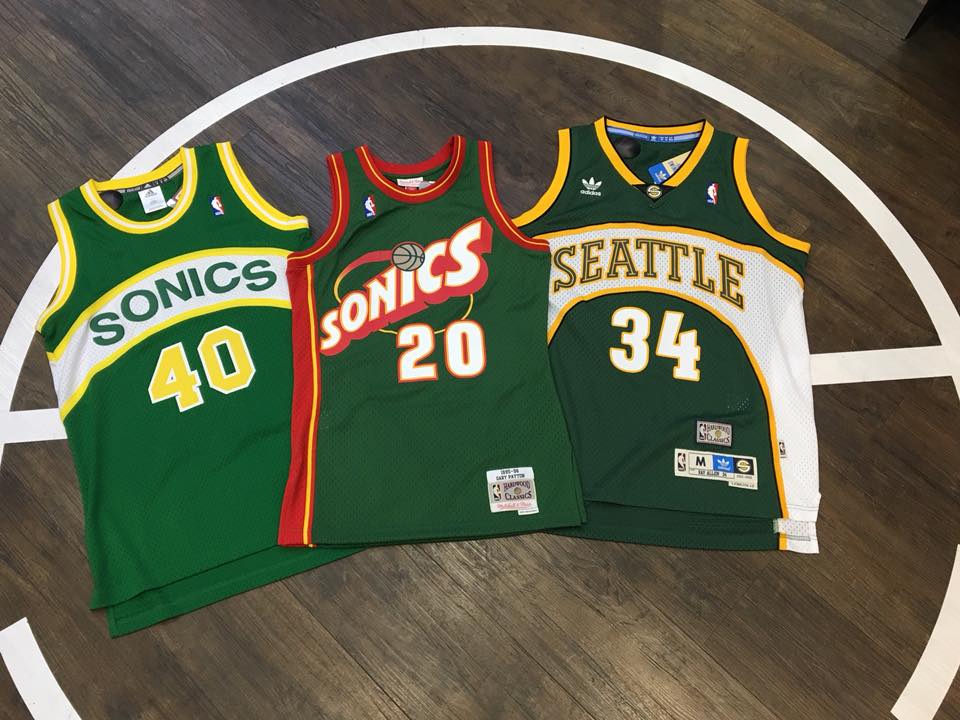 Seattle Sonics merchandise and apparel at Simply Seattle