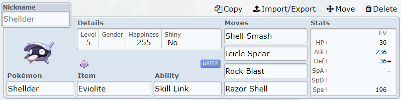 Today's set is for Shellder, which is... - Smogon University | Facebook