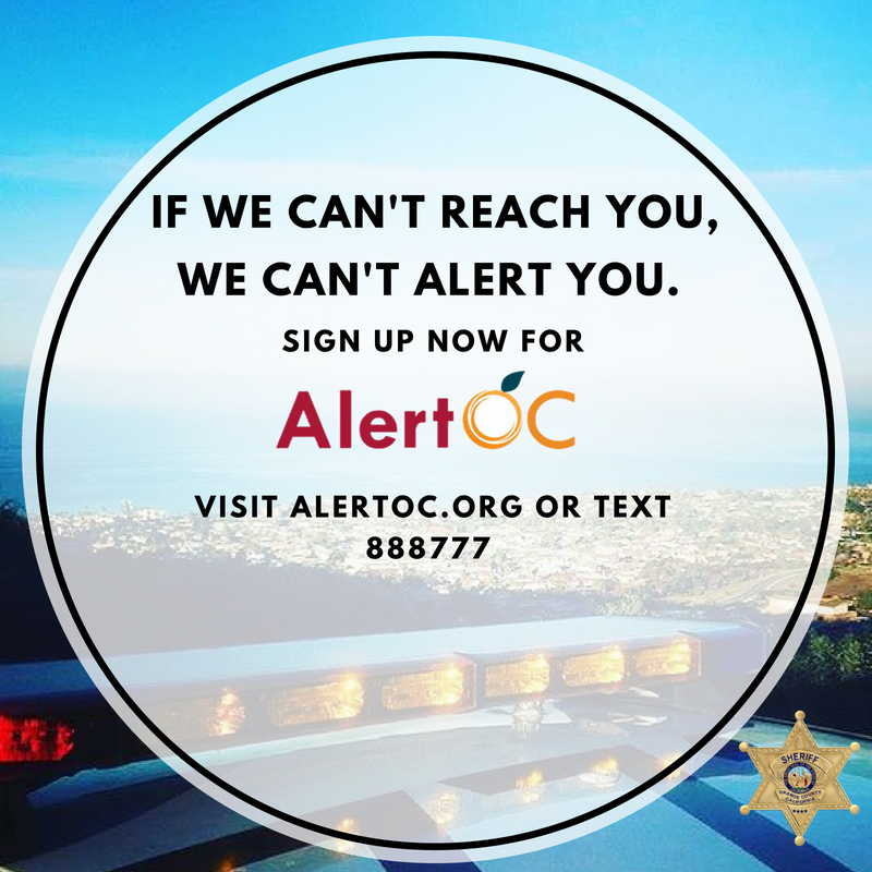 Orange - More than 7,000 ppl have signed up for AlertOC since the # ...