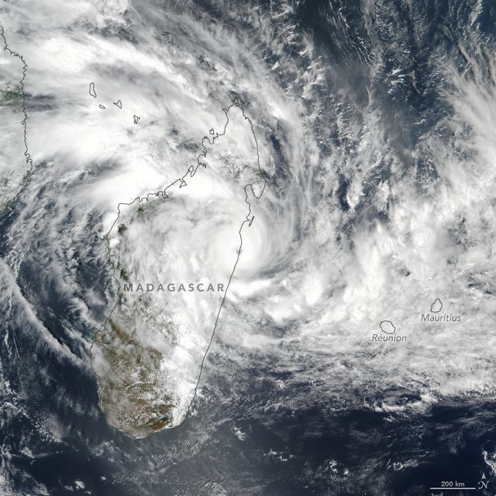 NASA Earth - Tropical Cyclone Ava Strikes Madagascar Tropical Cyclone ...