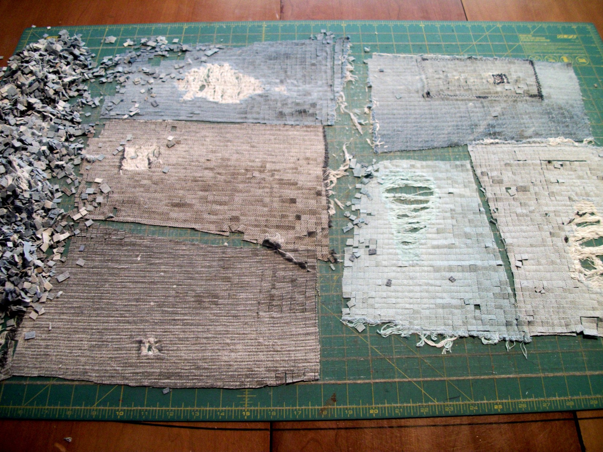 Making Paper with Denim Scraps and Fabric Pulp