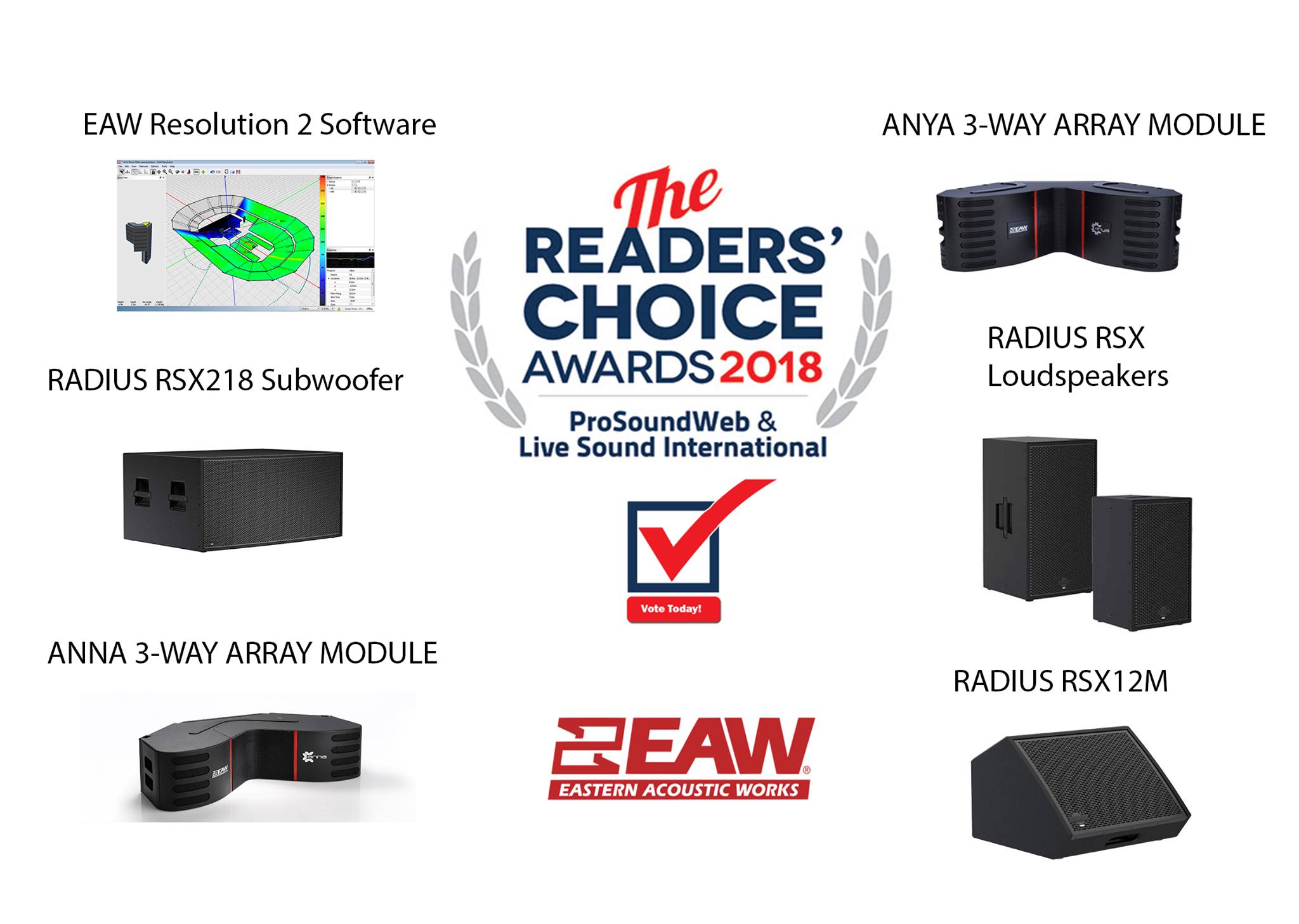 EAW - This week marks the last chance to vote for @ProSoundWeb's 2018 ...