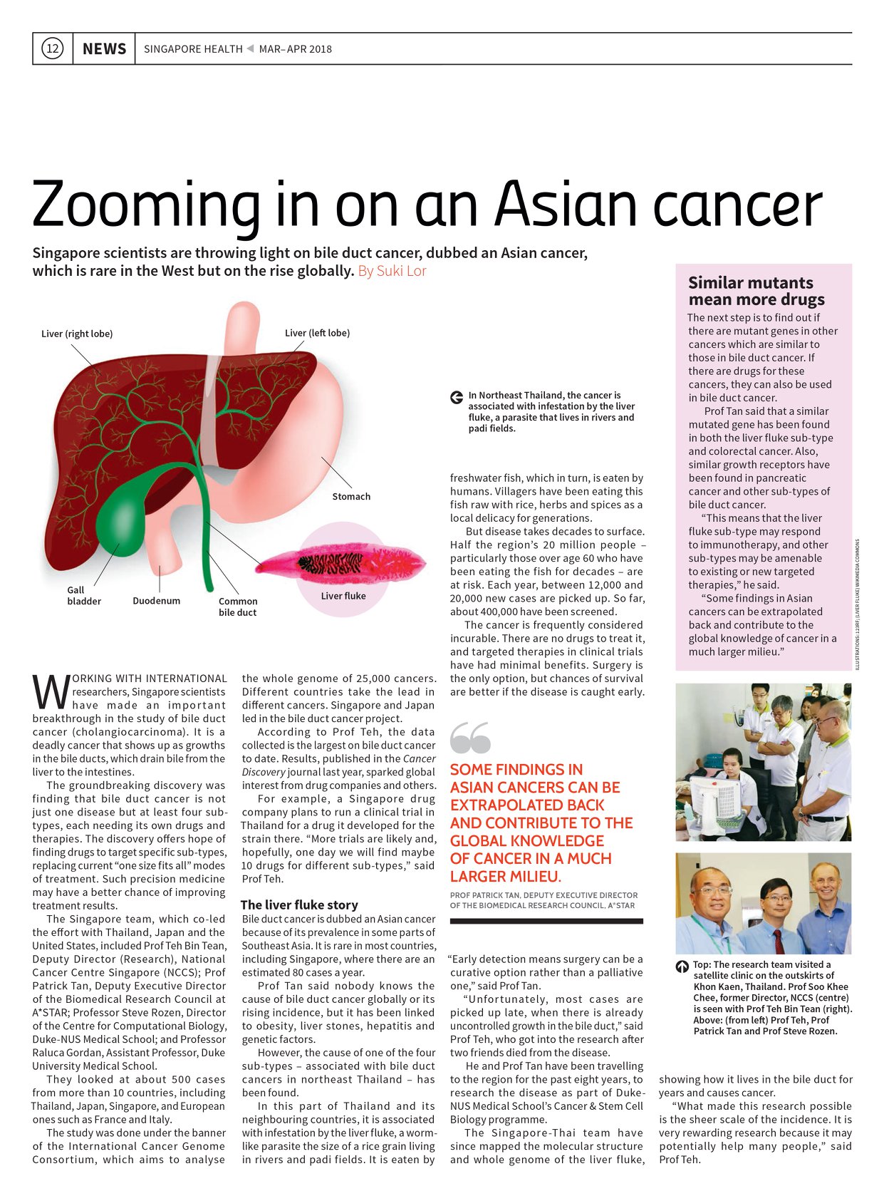 National Cancer Centre Singapore - For example, Bile duct cancer is ...