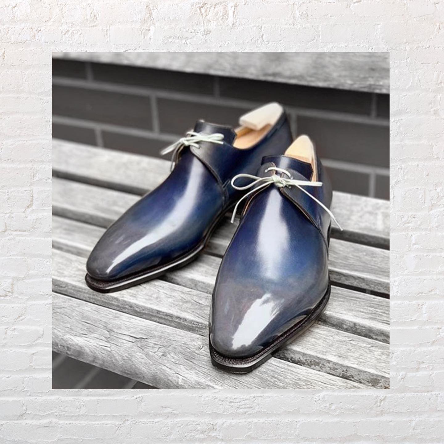 Corthay - A unique handmade patina is something you can only find at Maison Corthay - this custom patina was done by our wonderful maison corthay japan team A light Flint on calf