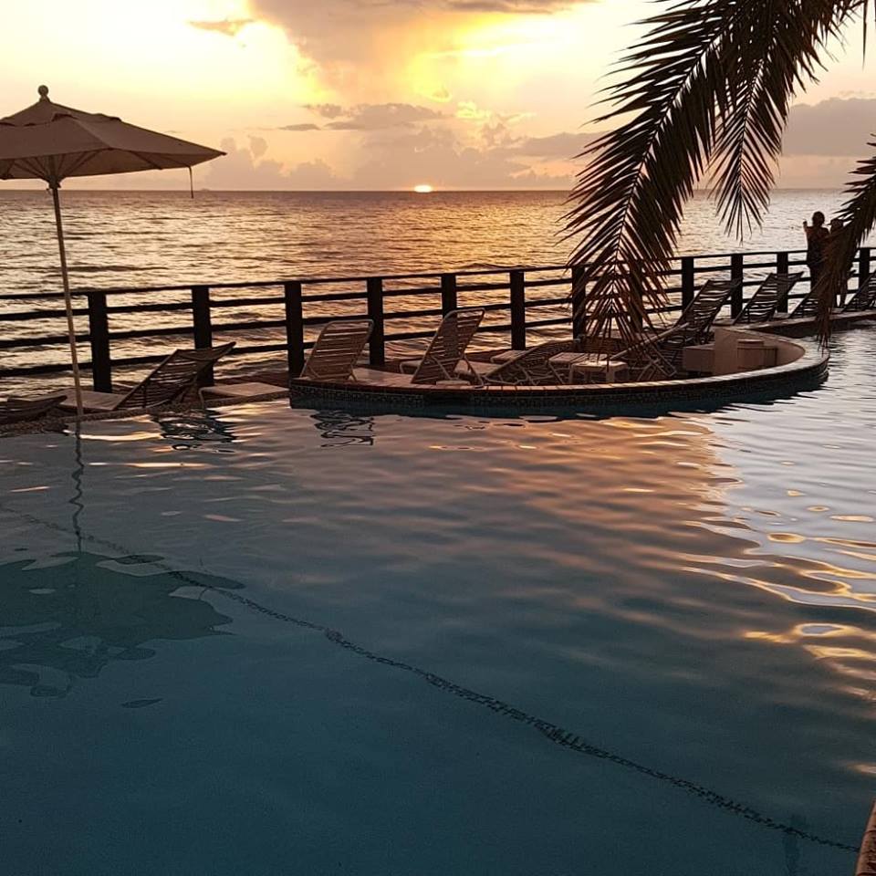 A beautiful sunset from our deck.... - Rincon Beach Resort