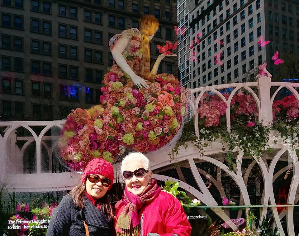 Wow! Eight years ago with dearest Tita Lumen Castaneda at Macy's