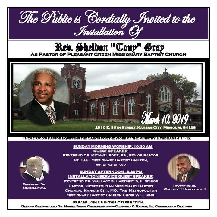 Metropolitan Missionary Baptist Church - Congratulations: Rev. Shelton ...