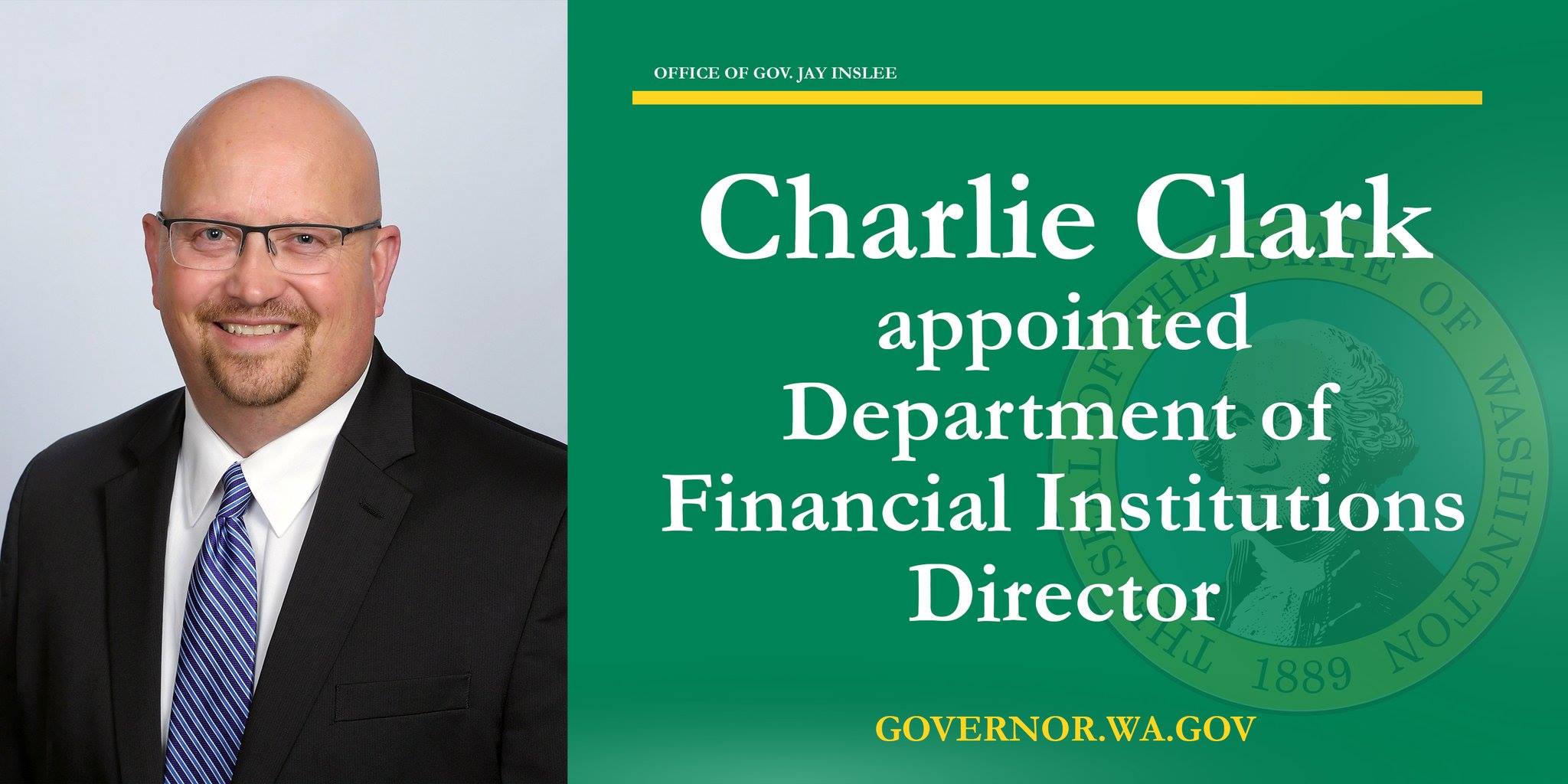 Washington State Department of Financial Institutions - Governor Jay ...
