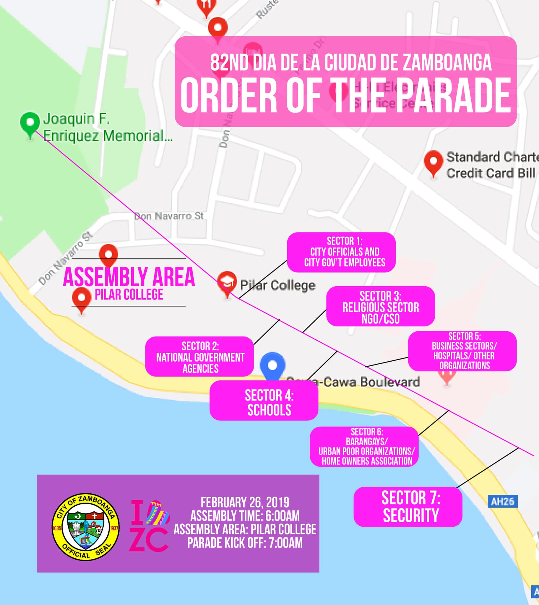 Beng Climaco - Reminders for the 82nd dia de la Ciudad de Zamboanga ...