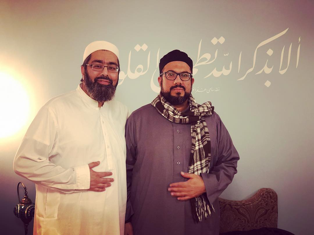 Shaykh Faraz Rabbani - Shaykh Dr. Muhammad Abu Bakr Badhib, just before ...