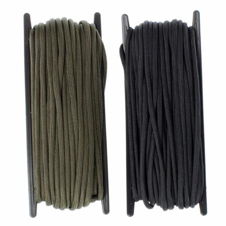 Cordino Paracord Nero, Multifunzione, Resistente, Per Survival, Fai Da Te, Artigianato