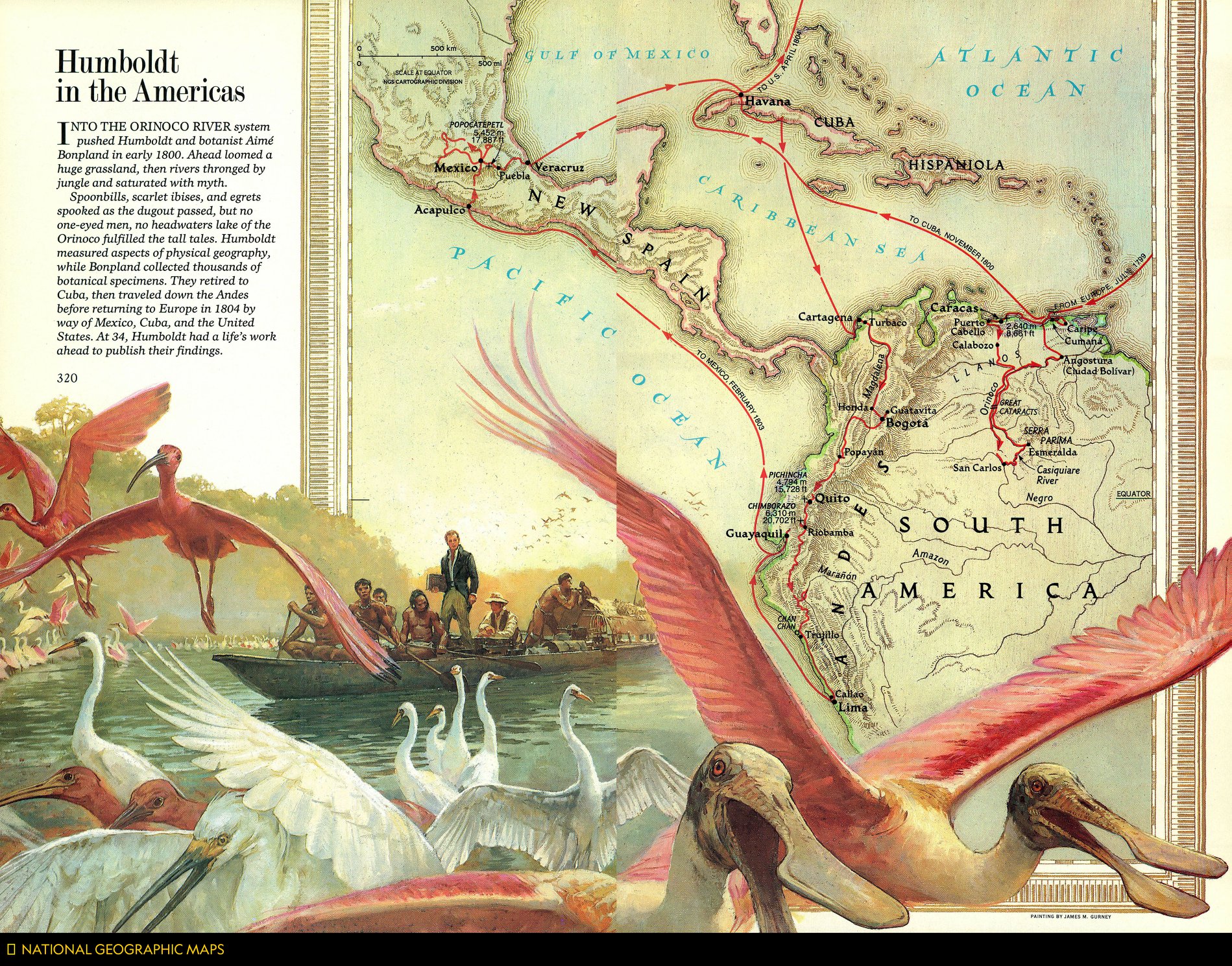 National - Map of the Day: Painted by James M. Gurney, this map shows ...