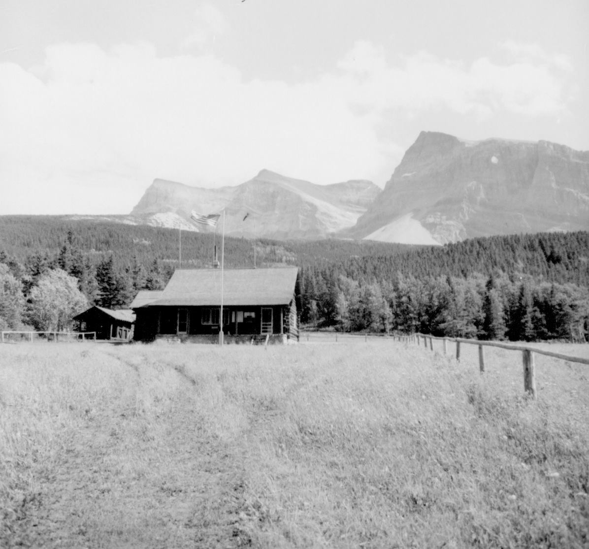 Glacier National Park - The Belly River Ranger Station is one of the ...