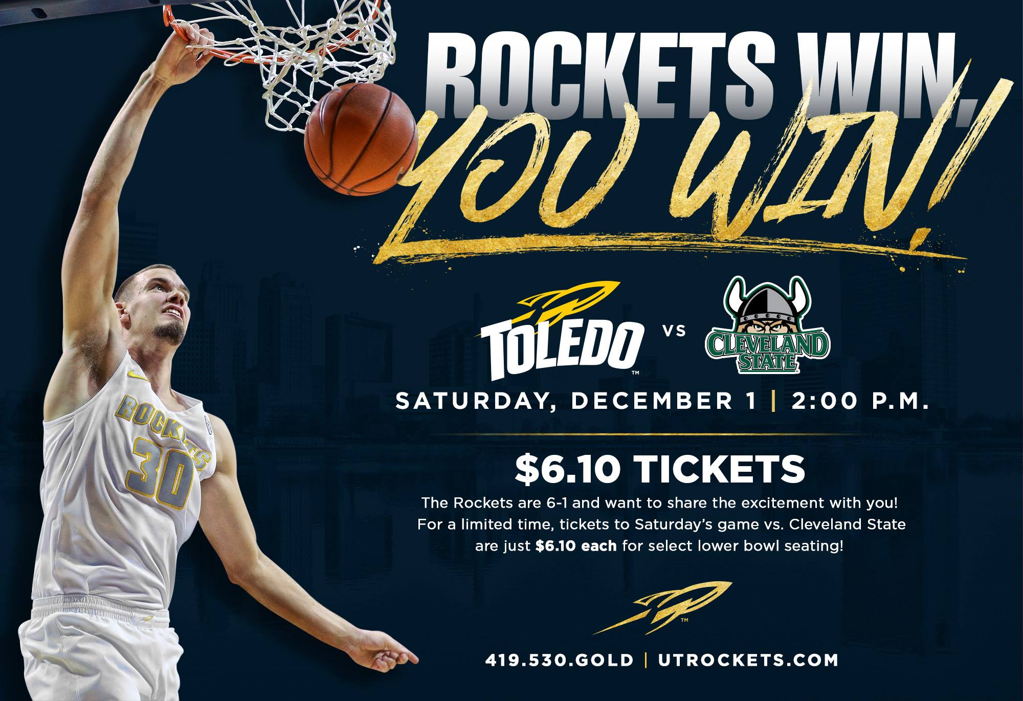 Toledo Rockets - The Rockets are 6-1 & want to share the... | Facebook