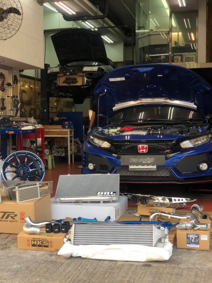 TOP - FK8 藍色又幾靚👏🏻👏🏻 改裝項目： TR Motorsport twin core oil cooler HKS FMIC ...