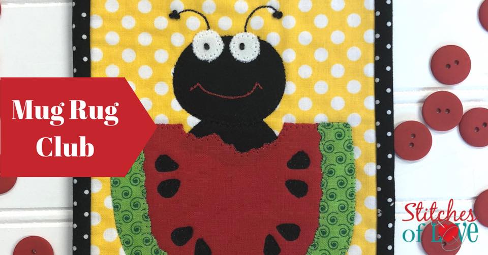 Every month of the Mug Rug Club is as... - Stitches of Love