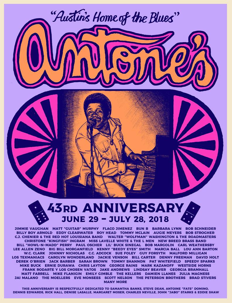 Antone's - This year's anniversary poster marks the first-ever