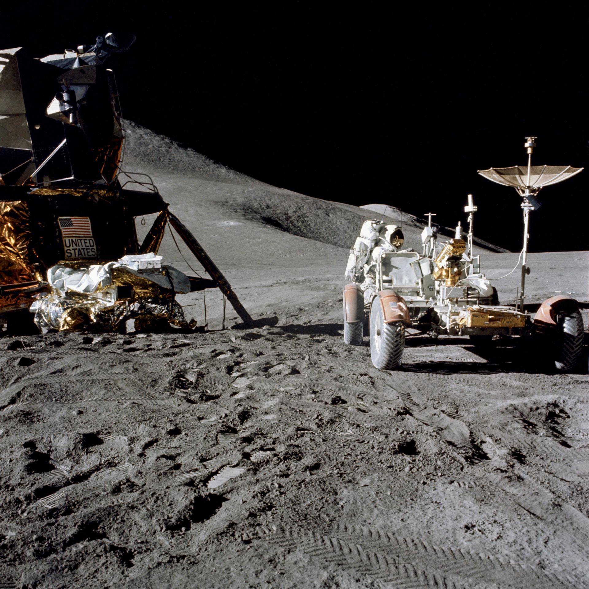 On this day in 1971, Apollo 15 astronauts James B. Irwin and David