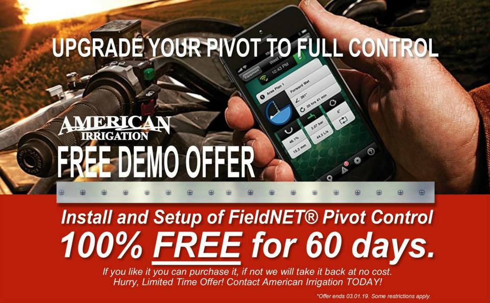 ‼️FieldNET® Pivot Control 100% FREE... - American Implement | Facebook