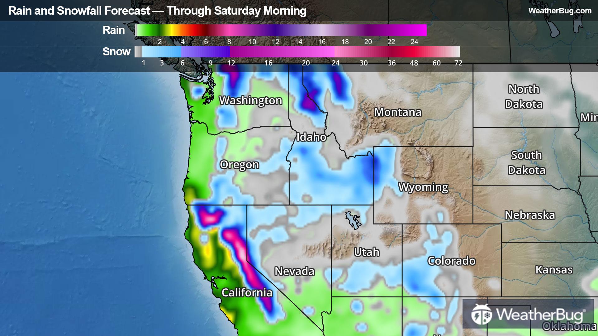 WeatherBug - New storm systems bring more #rain and #snow... | Facebook