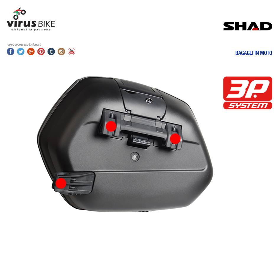 Borsa Interna Per Valigie Laterali SHAD Modelli SH36 E SH35, Compatibile Con Bauletti Moto