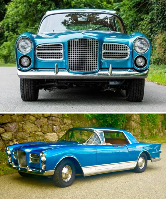 Modèle Réduit Facel Vega Facel II 1961 - Convertible Argent 1/43 - Métal Blanc/étain - Enco Models - Neuf
