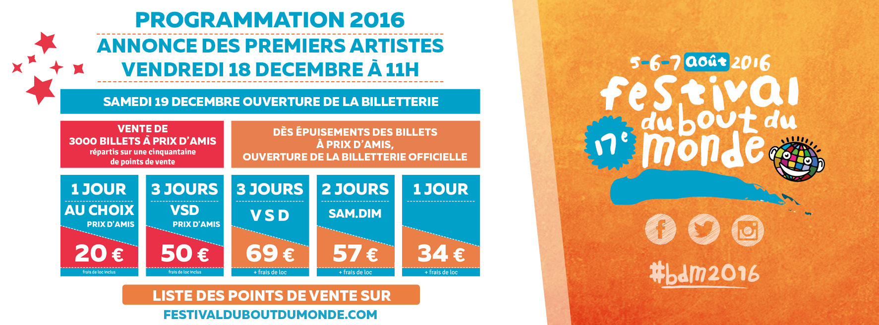 Festival du Bout du Monde - ☆ Ouverture de la billetterie samedi 19 ...
