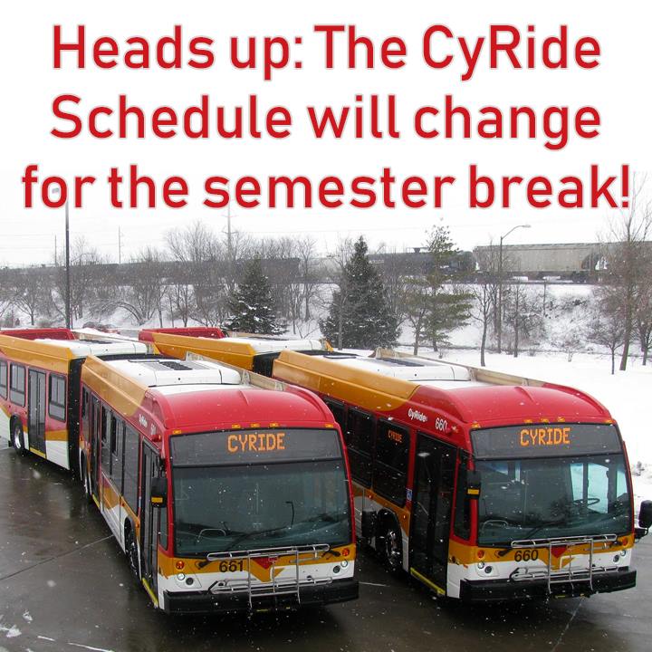 City of Ames - City Government - CyRide will be making fewer trips ...