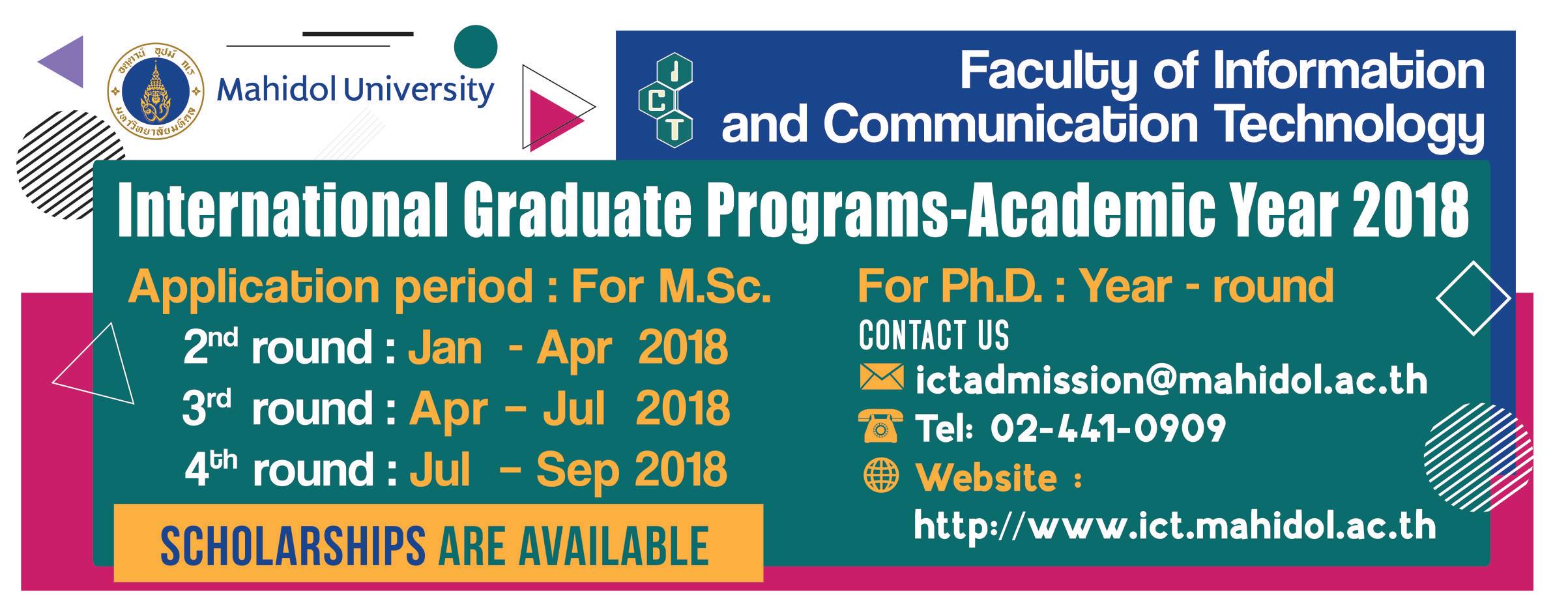 คณะ ICT... - Faculty of ICT, Mahidol University
