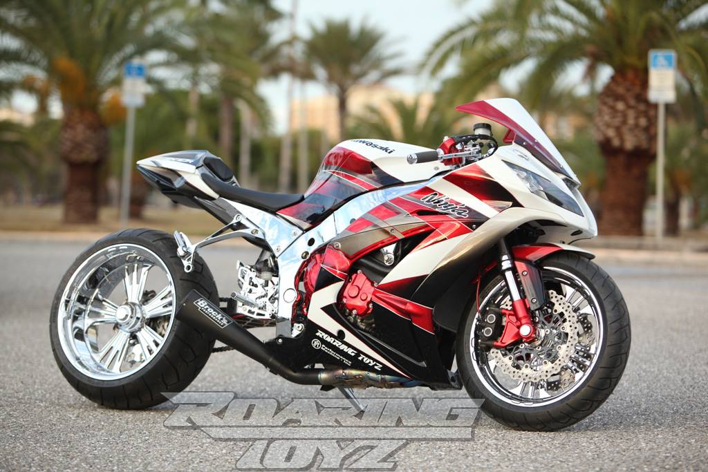 Kawasaki ZX10R getting +2 over step over series billet single