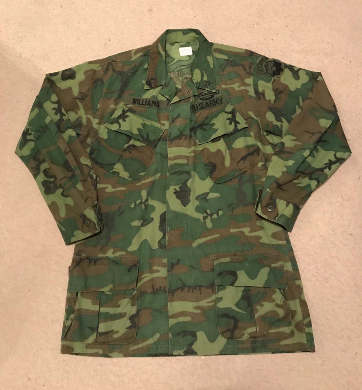 Erdl Jungle Jacket worn by CPL Williams Late War canvas style name 
