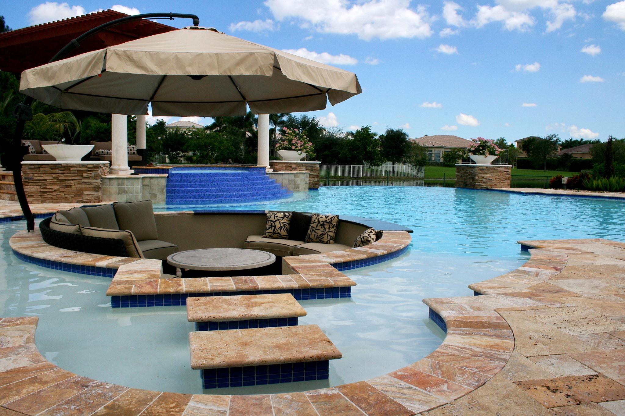 Happy Monday! Contemporary Pool by... - Pool Builders, Inc.