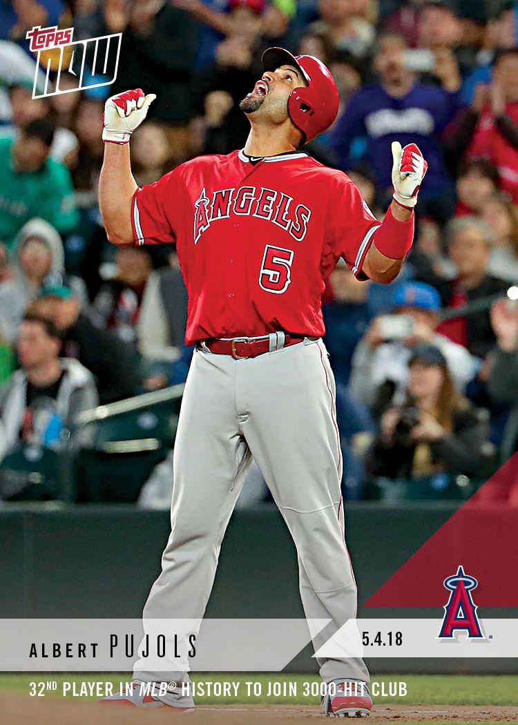 Celebrate Albert Pujols' 3,000th career hit with TOPPS NOW