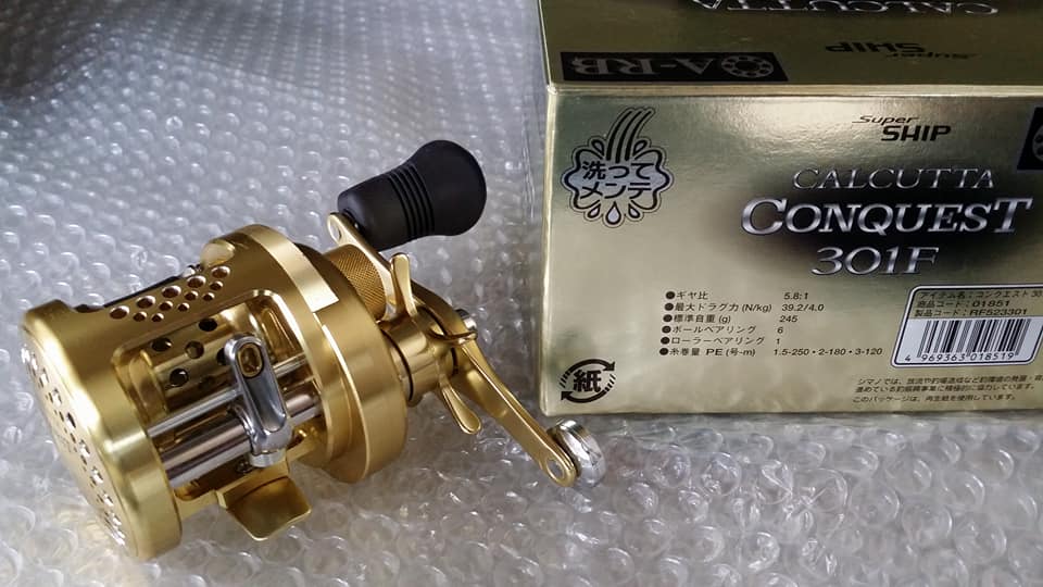 SHIMANO CALCUTTA CONQUEST 301F 本体 Shimano Calcutta Conquest 301F.. reel yg agak sukar utk dilihat