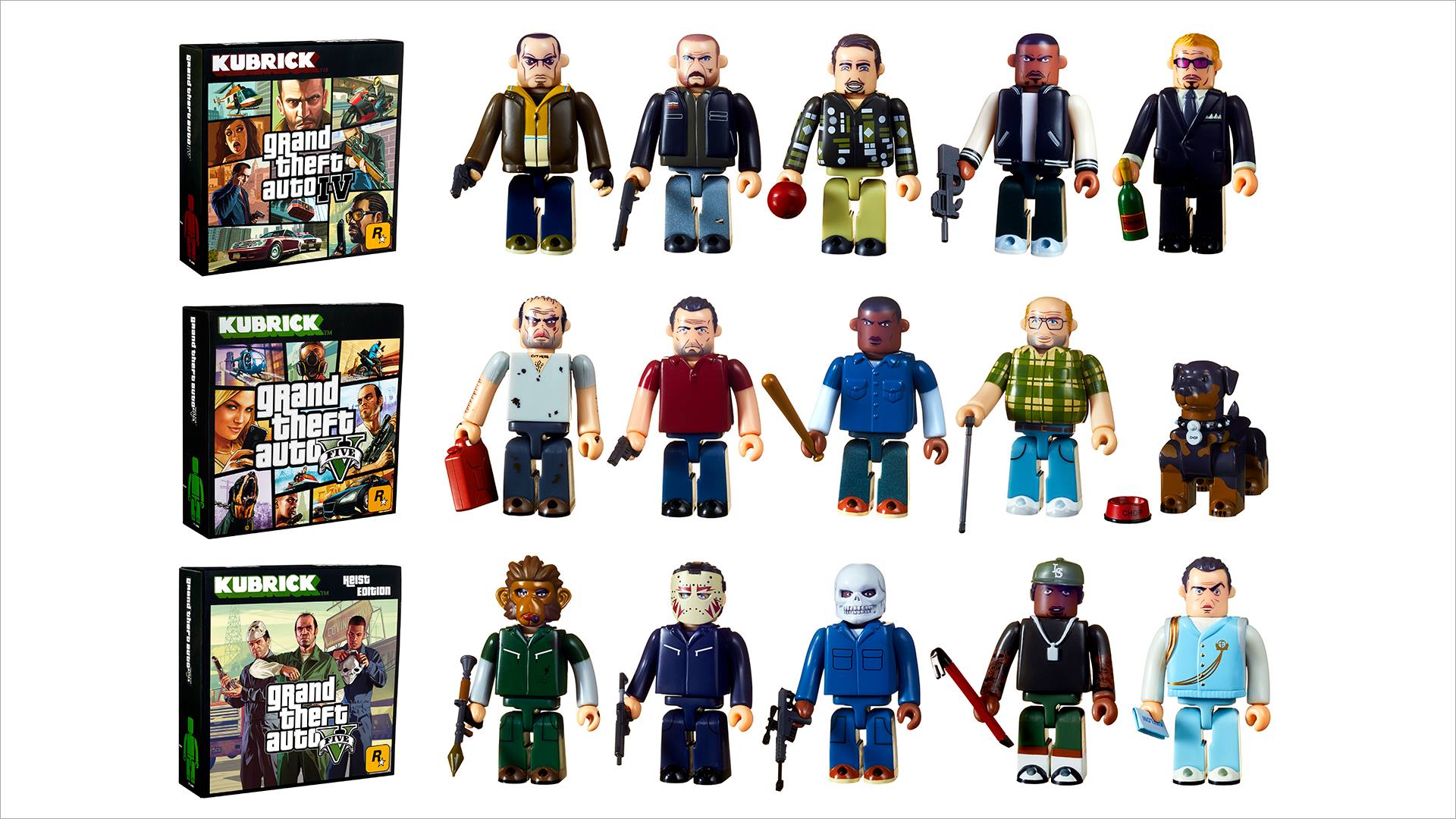 New GTA 4 and GTA 5 Kubrick Sets coming September 14! You can pre