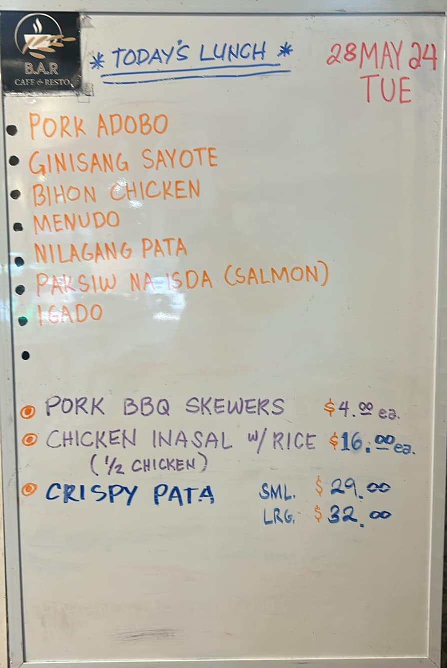B.A.R Cafe and Resto | Sydney NSW