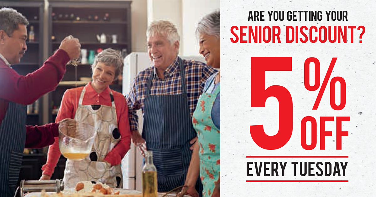 Brookshire's - NEW SENIOR DISCOUNT! 5% off for Seniors EVERY TUESDAY ...