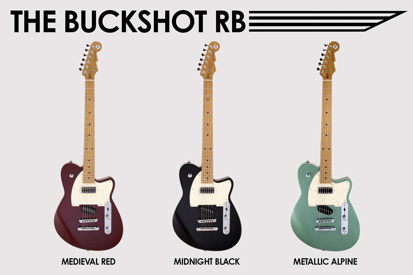 Reverend Buckshot guitar with Retroblast pickup