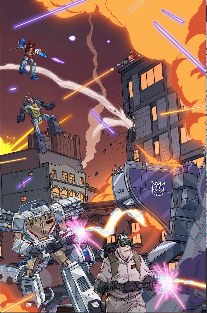 Transformers and Ghostbusters crossover comic covers revealed
